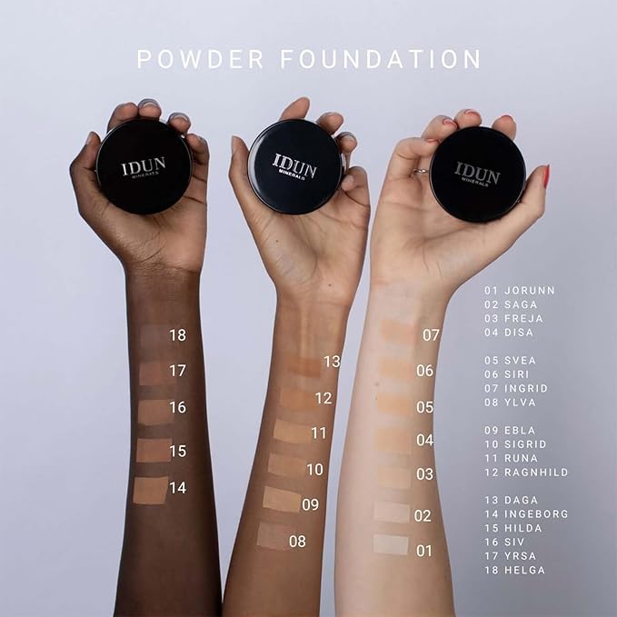 Mineral Powder Foundation - Longwear, Lightweight, Smooth Powder Formula - Blurring, Skin-Perfecting Finish - Vegan and Cruelty Free Formula - 026 Yrsa - 0.25 oz-VivaGrace Women