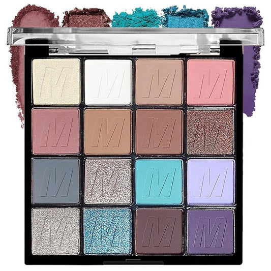 9 Colors Blue Champagne Gold Matte Shimmer Eyeshadow Palette for Eye Makeup,High Pigmented Silver Brown Eye Shadow Primers Powder Palet de sombras de ojos-VivaGrace Women