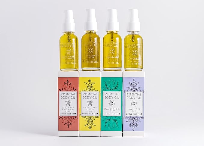 Little Seed Farm Essential Body Oil, Rosemary Patchouli, 4.0 Ounce-VivaGrace Women