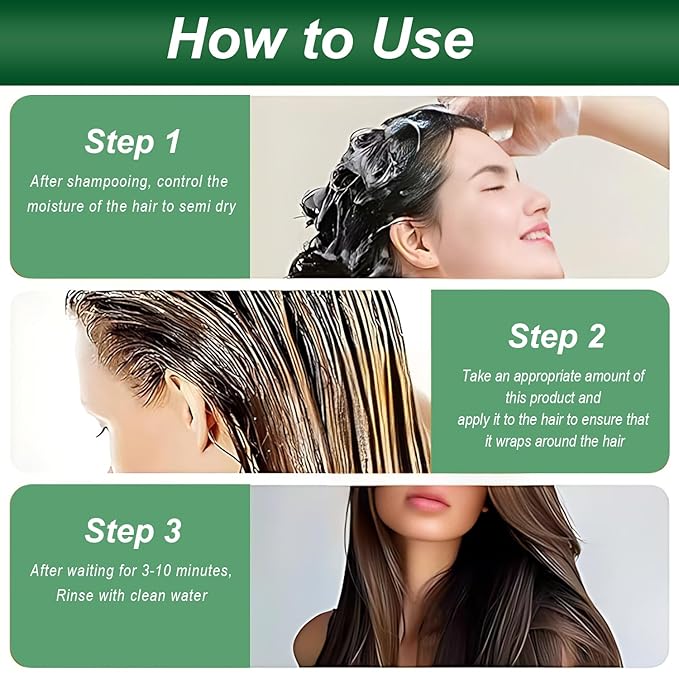 Hair Mask Deep Treatment Conditioner Collagen Protein Argan Oil Biotin Repair For Dry Damaged Frizzy Curly All Hair Types(16.9 Fl Oz/500ml) (keratin)-VivaGrace Women