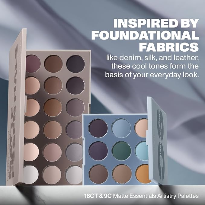 Morphe 9C Matte Essentials Artistry Palette - Cool-Toned Makeup Palette with All-Matte Finishes - Highly Pigmented Eye Makeup with a Blendable & Buildable Formula (0.35 oz)-VivaGrace Women