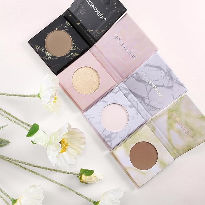 Matte Contour Palette, Face Sculpting Grey Contour Powder for Light Fair Skin, Cool Toned Bronzer Makeup, Buildable Matte Contouring, 01#Grey Brown