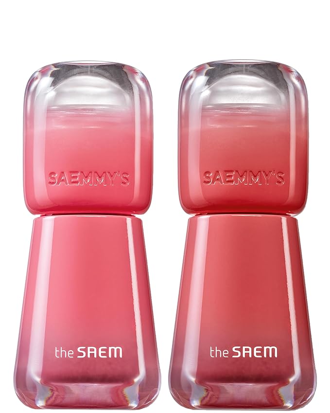 THESAEM Saemmy's Ade Shot Tint (03, 05) - Korean Lip Titnt, Water Gel Lip Stain with Plump Glowy Moisturizing Finish, Buildable Radiant Gloss, Long-Lasting Comfort, 0.1 fl.oz.-VivaGrace Women