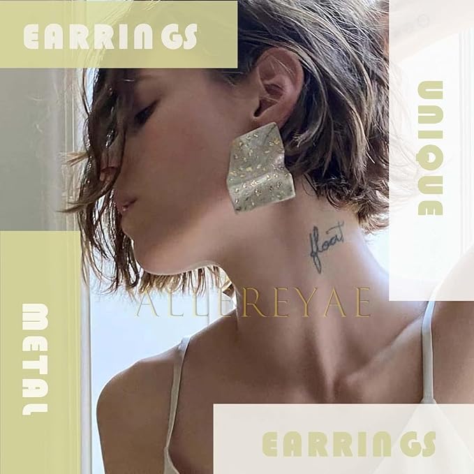 Bohemia Star Climber Crawler Earrings Gold Crystal Star Ear Climber Earrings Cluster Star Studs Earring Festival Earrings Jewelry for Women and Girls (Gold)-VivaGrace Women
