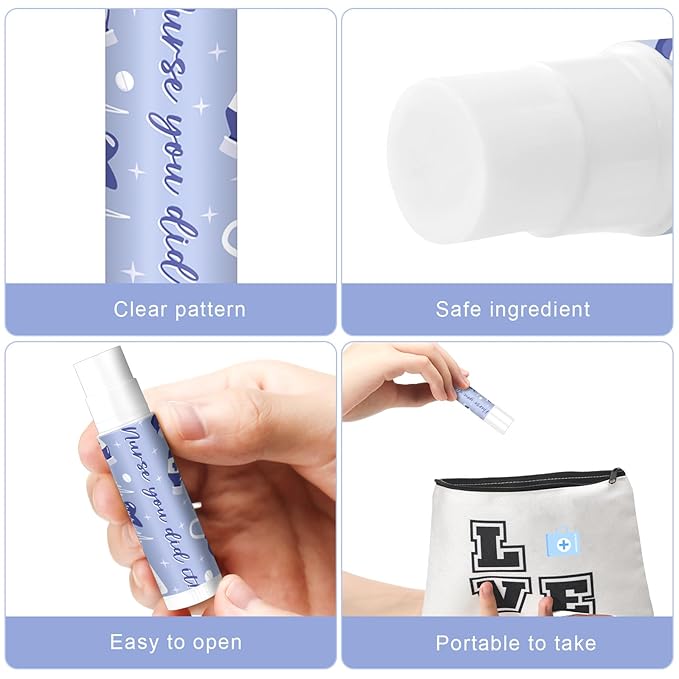 60 Pcs Nurse Appreciation Lip Balms Bulk Inspirational Nursing Moisturizing Lip Balms Gifts for Nurses Certified Nursing Assistants Nurses Day Nurses Week Gifts, Jasmine Flavor-VivaGrace Women