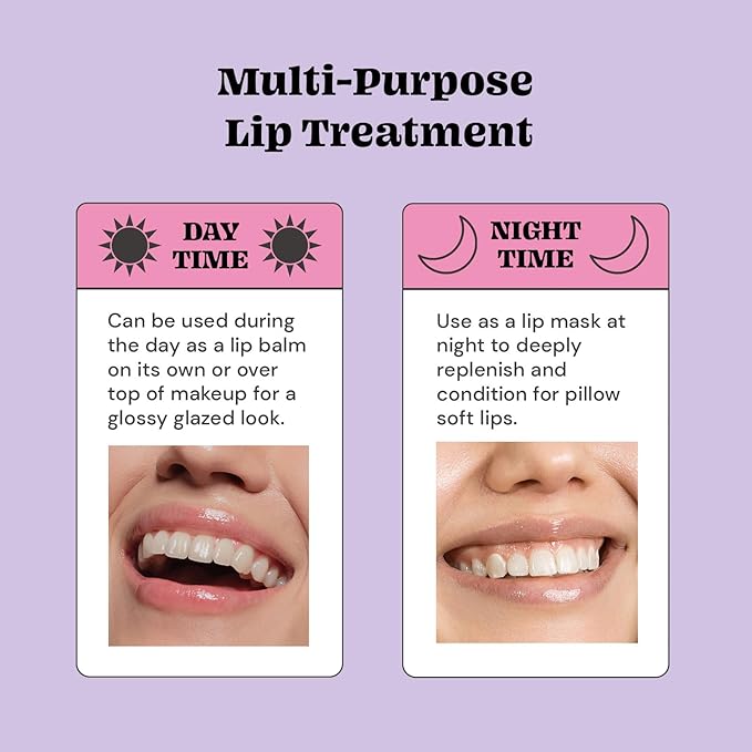 Glossmetics Lychee-Berry Overnight Lip Mask - Hydrating, Moisturizing Lip Balm for Soft, Smooth Lips (Pack of 2)-VivaGrace Women
