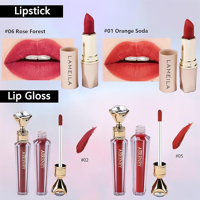 All in One Makeup Kit For Women Girls Teens 2x16 Colors Eyeshadow Palette Liquid Foundation Eyeliner Pencils Contouring Stick Lip Gloss Eyebrow Pencils Mascara Powder Puff Makeup Brushes Makeup sets-VivaGrace Women