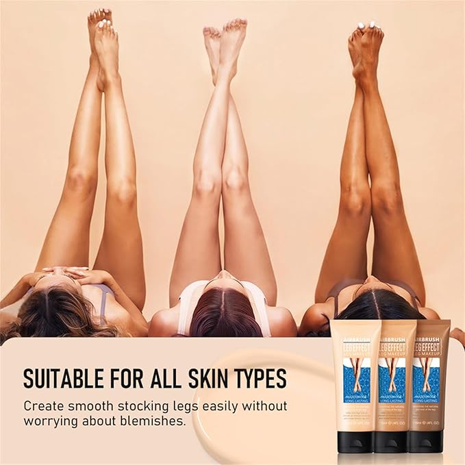 Leg Makeup Waterproof No Transfer, Leg Vein Cover up Makeup for Varicose Veins Waterproof Black Skin, Leg and Body Scar Cover up Makeup for Tattoo Cover Up, Long Lasting Body Foundation (3#, 4oz)-VivaGrace Women