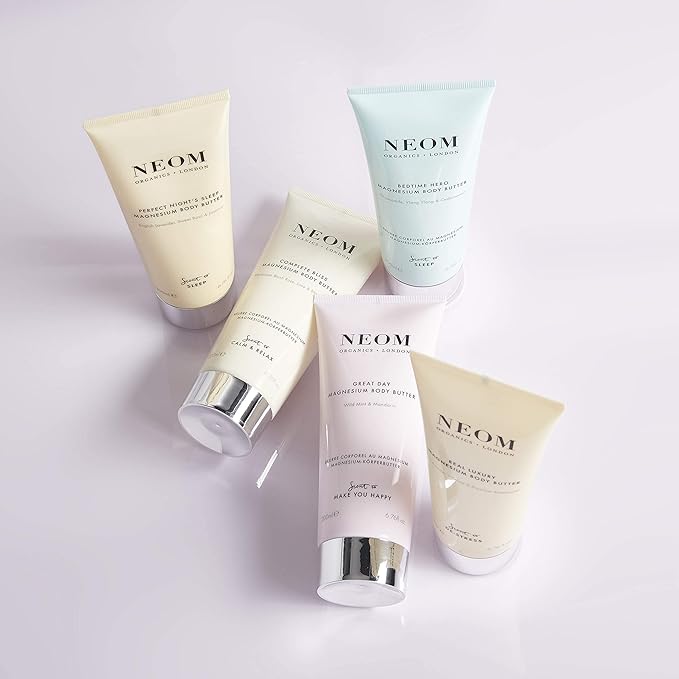 Neom- Great Day Magnesium Body Butter, 200ml | Mandarin & Wild Mint | Cream Moisturiser With Essential Oils | Nourish & Soften | Fresh & Zesty-VivaGrace Women