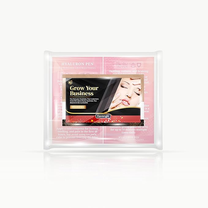100 Pack - Premium Hyaluron Pen Lip Filler Aftercare Instructions Card 2 x 3.5" Accessories Supplies Kit Care - HP01A100_N-VivaGrace Women