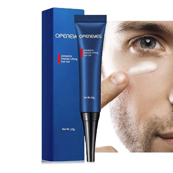 AKARY Awaken Peptide Depuffing Eye Gel, OPENEYES Lifts Firming Eye Tightener, Men's Moisturizing Eye Cream Hydrating Eye Gel Smooths Under Eyes for Dark Circles, Puffiness, Fine Lines, and Bags-VivaGrace Women