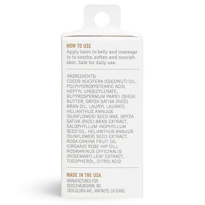 Munchkin Milkmakers TwistStick Belly Balm AllNatural and Moisturizing for Pregnancy Skincare, 1 Count-VivaGrace Women