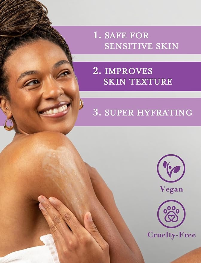 Elvira KP Bump Eraser Foot & Body Scrub, Exfoliating Scrub for Keratosis Pilaris, Smooth Skin with 10% AHA BHA & Niacinamide, Deep Moisturizing Cleanser for All Skin Types, Exfoliante para el Cuerpo-VivaGrace Women