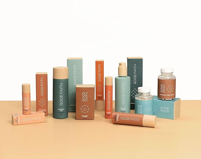 Good Faith - GOOD + Glowing Set - Brightening Skincare Value Kit - 3pcs Exfoliating Toner, Brightening Serum, Softening Moisturizer - Vegan - Cruelty Free-VivaGrace Women