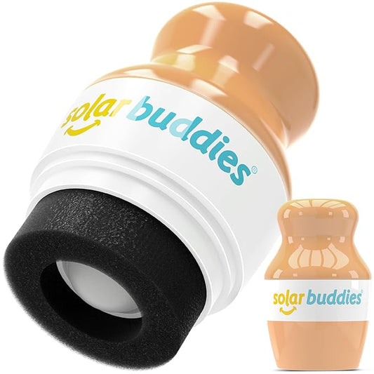 Solar Buddies Sunscreen Applicator - Single Nude - Refillable Roll on Sponge Sunscreen, Suncream & Lotion Applicator For Kids, Adults & Families - Holds 3.4fl oz, Perfect Size for Travel-VivaGrace Women
