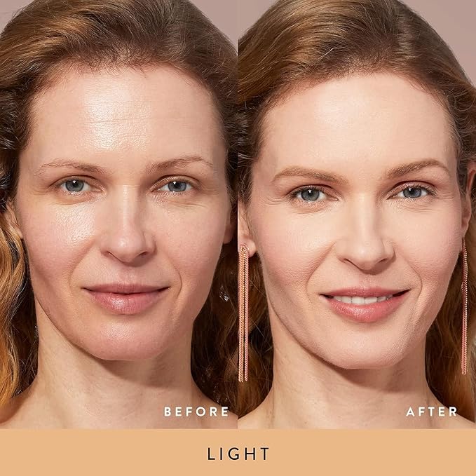 LAURA GELLER NEW YORK Baked Double Take Powder Foundation - Light - Buildable Medium to Full Coverage - Matte Finish-VivaGrace Women