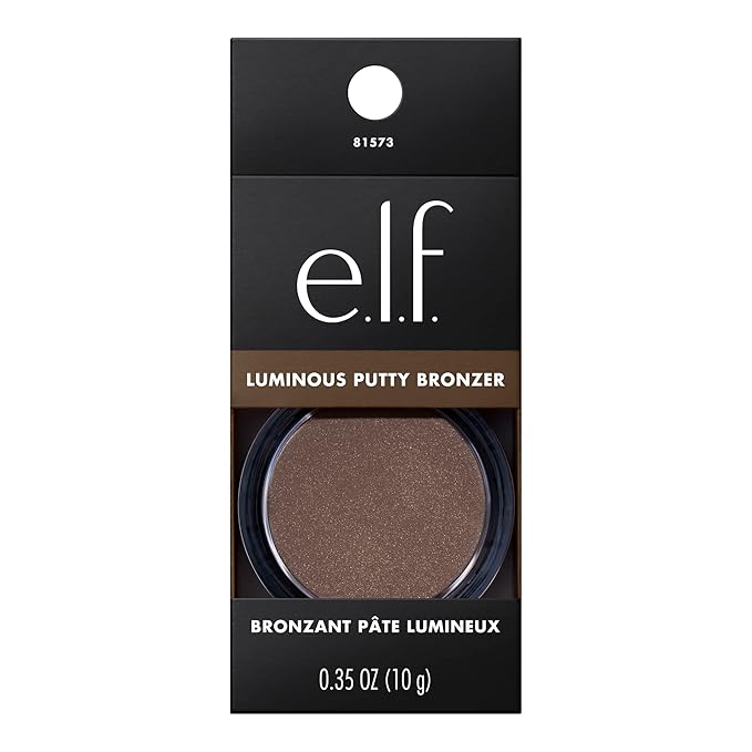 e.l.f. Luminous Putty Bronzer, Lightweight Putty-to-Powder Bronzer For A Radiant, Glowing Finish, Highly Pigmented, Vegan & Cruelty-Free, Island Hopping-VivaGrace Women