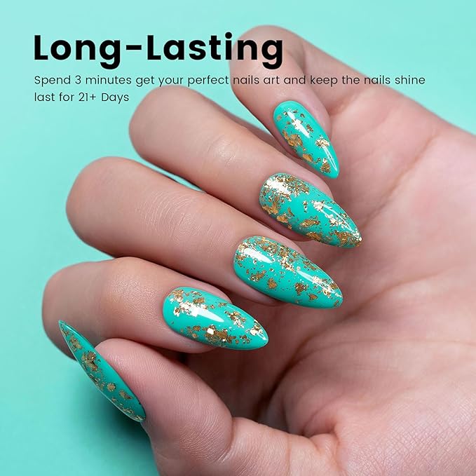 RARJSM Turquoise Blue Gel Nail Polish Turquoise Gel Nail Polish 1PCS 15ML Long Lasting GelNailPolish Soak off U V Curing Required Nail Art French Manicure Salon DIY at Home