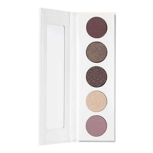 Well People Power Palette Eyeshadow, Five Long-wear, Hyper-pigmented Matte & Shimmer Shades For Intense Color, Vegan & Cruelty-free, Amethyst-VivaGrace Women