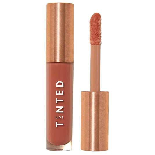 Live Tinted Huegloss High-Shine Lip Gloss - Hydrating, Non-Sticky, Moisturizing Lip Gloss with Hyaluronic Acid, Coconut Oil, and Shea Butter For a Soft Barrier & Seals in Moisture - Soft Rose-VivaGrace Women