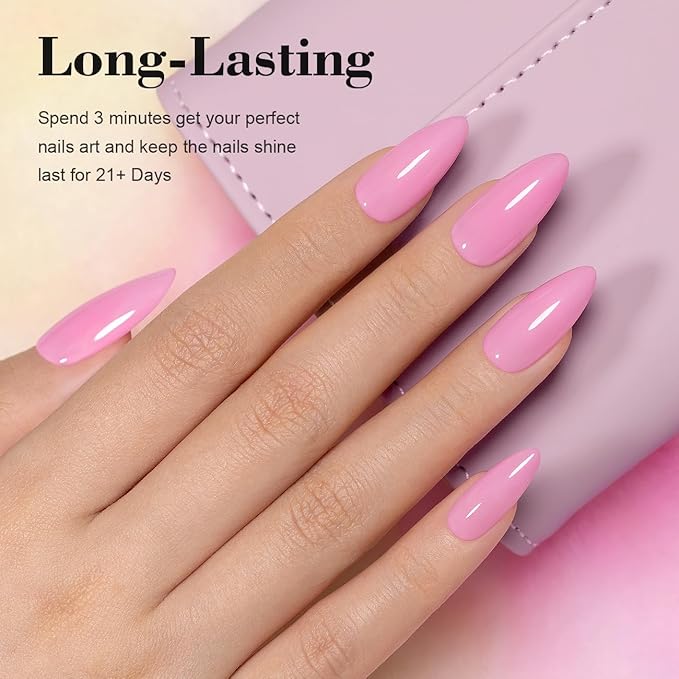 RARJSM Pastel Purple Pink Gel Nail Polish Macaron GelPolish 1PCS 15ML Cotton Candy Gel Nail Polish Spring Color Soak off U V Curing Required Nail Art Starter Salon DIY at Home