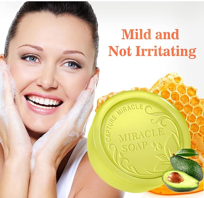 AICHUN BEAUTY Handmade Essence Soap Deep Cleaning Moisturizing Repair Oil Control Skincare 100ml (Honey & Avocado)