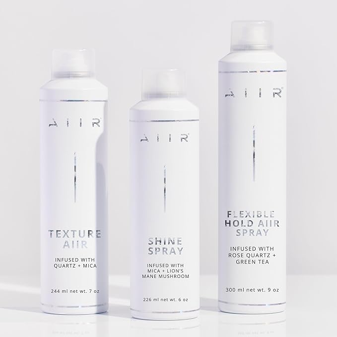 AIIR Shine Spray -Smoothing Spray for Glossy Sleek Hair, Humidity and Frizz Shield Spray, Gloss Spray, Lightweight Spray Coats and Protects Hair, Enhance Shine & Color with Reflect, 6 oz-VivaGrace Women