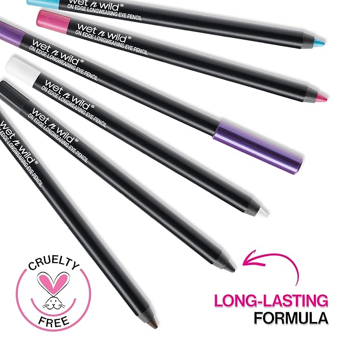 wet n wild Eyeliner Pencil On Edge Longwearing Matte Eye Liner, Long Lasting, Smudge Proof, Fade Resistant, Highly Pigmented, Creamy Smooth Soft Gliding, Blue Sapphire Ice