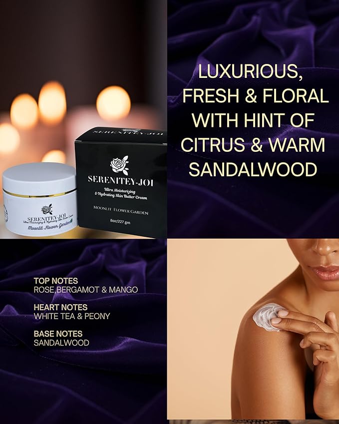 Ultra Moisturizing & Hydrating Body Butter Cream with Botanical Oils, Natural Ceramides, Hyaluronic Acid, Squalane, Cupuacu & Mango Butters-Heal, Soften & Repair Dry Skin 8oz-VivaGrace Women