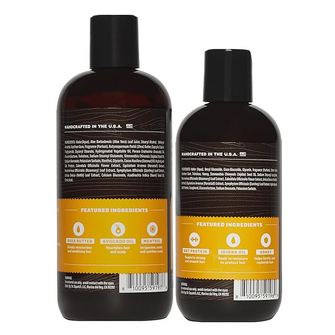 Dr. Squatch Natural Hair Bundle for Men - Healthy, Full Looking Hair - Summer Citrus Shampoo (8 fl oz), Summer Citrus Conditioner (11.5 fl oz)-VivaGrace Women