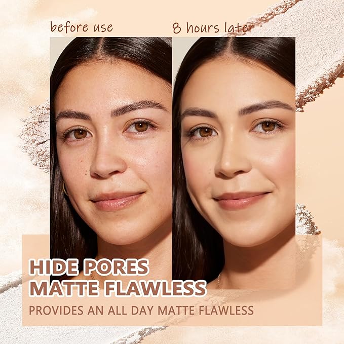 Oil Control Face Pressed Powder,Matte Smooth Flawless Setting Powder Makeup,Waterproof Long Lasting Finishing Powder,Cruelty Free Lightweight Face Cosmetics,0.35Oz(PURE BEIGE)-VivaGrace Women