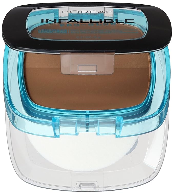 L'Oréal Paris Infallible Pro Glow Pressed Powder, Cocoa, 0.31 oz.-VivaGrace Women