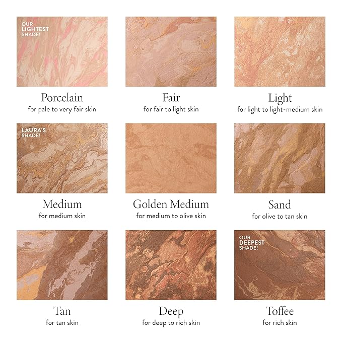 LAURA GELLER NEW YORK Award-Winning Baked Balance-n-Brighten Color Correcting Powder Foundation - Tan - Buildable Light to Medium Coverage - Demi-Matte Natural Finish-VivaGrace Women