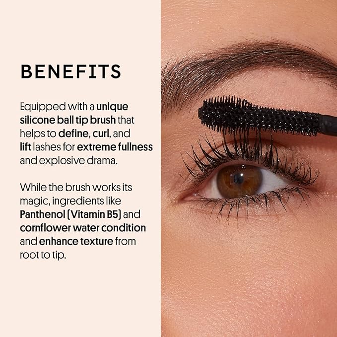 Winky Lux ExtravaLash Mascara, Voluminous and Lengthening - Black Mascara Eye Makeup