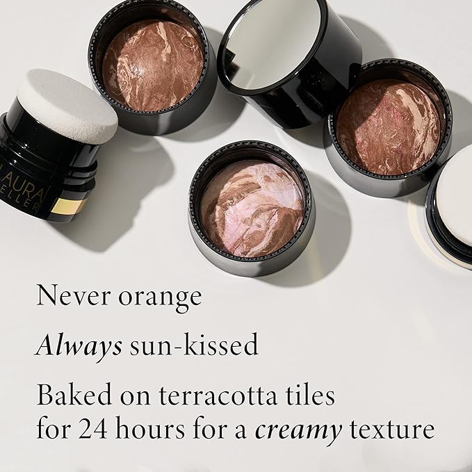 LAURA GELLER NEW YORK Bronze-n-Brighten Baked To Go - Travel Size - Medium - Natural Bronze Glow-VivaGrace Women