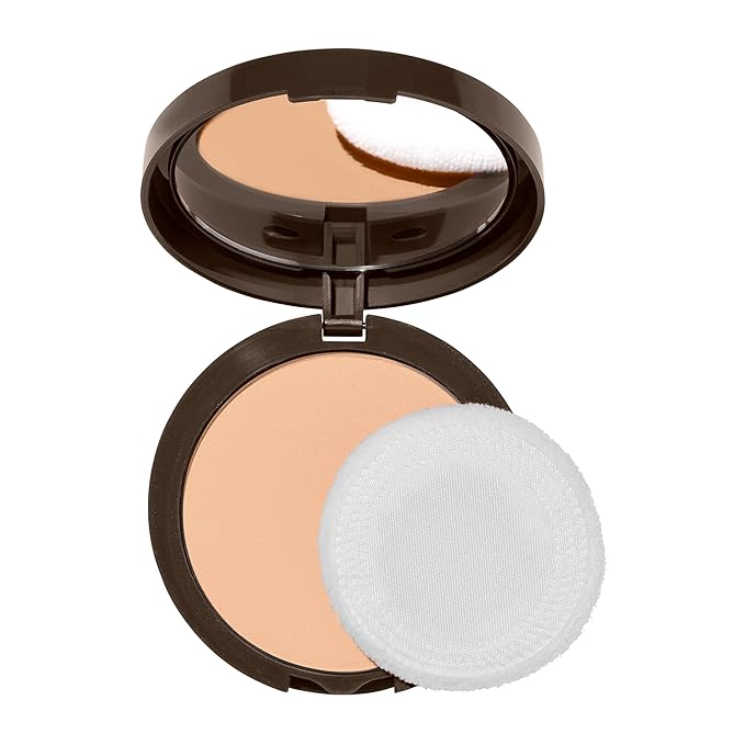 Covergirl Clean Invisible Pressed Powder, Lightweight, Breathable, Vegan Formula, Buff Beige 125, 0.38oz (Pack of 2)-VivaGrace Women