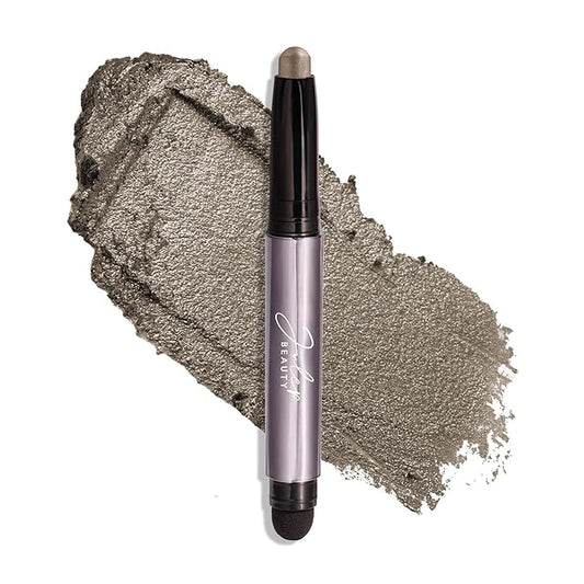 Julep Eyeshadow 101 Cream-to-Powder Waterproof Shadow Stick – Galaxy Grey Shimmer – Long-Lasting, Crease-Proof, Grey Gold Shimmer Cream Eyeshadow with Built-in Smudger-VivaGrace Women
