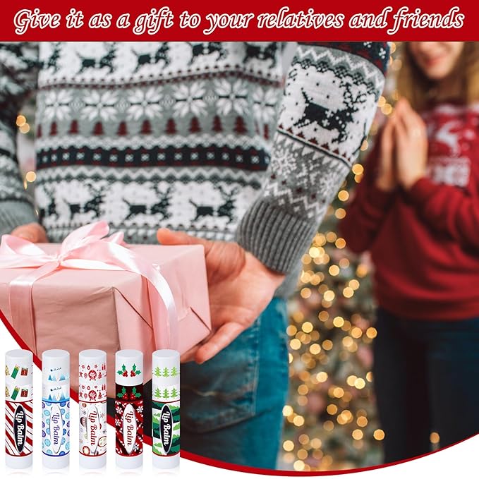 Christmas Lip Balm Bulk Cute Xmas Lip Balm Gifts Set Moisturizing Lip Care Christmas Stocking Stuffers Holiday Treat Goodie Gifts Xmas Party Favors Supplies for Kids Women Men(200 Pcs)-VivaGrace Women