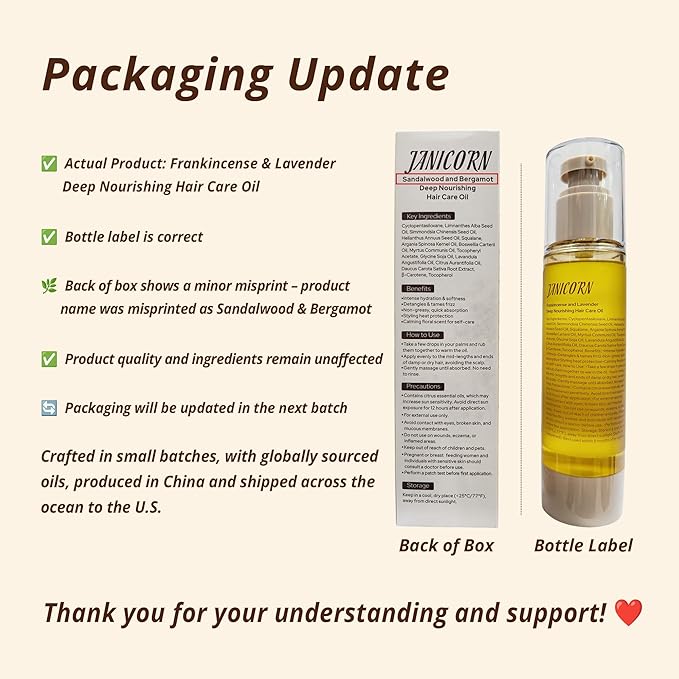 Leave-In Hair Oil with Frankincense & Lavender – Natural Essential Oil Aroma, Deep Nourishment & Frizz Control for Dry, Damaged Hair – Lightweight No-Rinse Oil, 3.4 fl oz (100ml)-VivaGrace Women