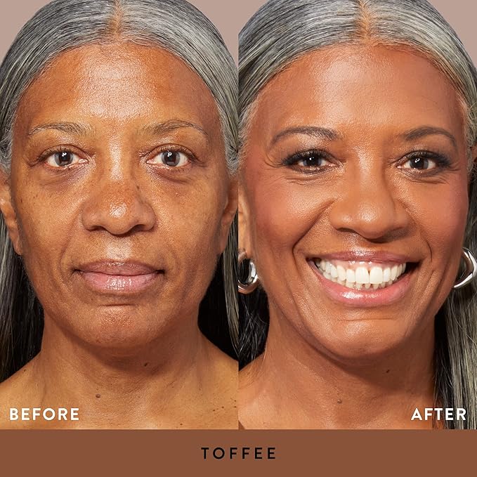 LAURA GELLER NEW YORK Baked Double Take Powder Foundation - Toffee - Buildable Medium to Full Coverage - Matte Finish-VivaGrace Women