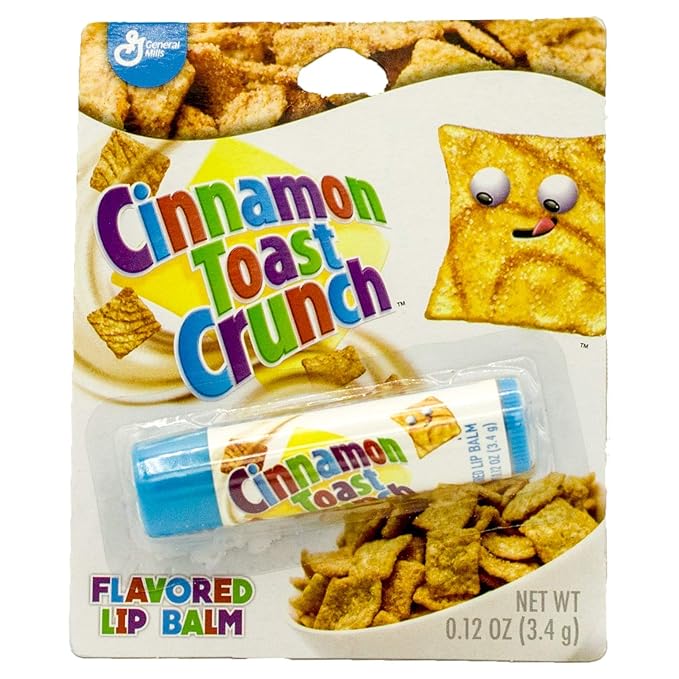 Cereal Flavored Lip Balm Set (5 Pack) Cocoa Puffs, Lucky Charms, Honey Nut Cheerios, Cinnamon Toast Crunch, and Trix-VivaGrace Women
