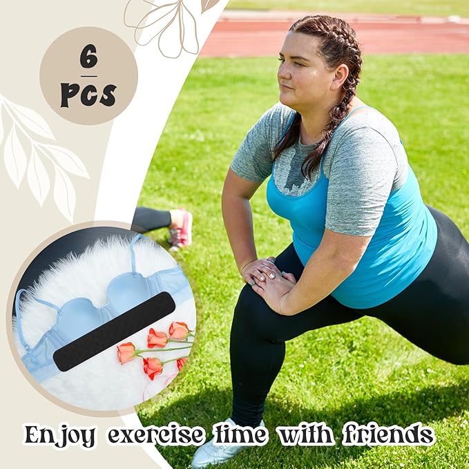 Toulite 6 Pcs Cotton Bra Liners Rectangle Under Bra Pads 3 Layer Bra Sweat Liners for Women Sweating Supplies-VivaGrace Women