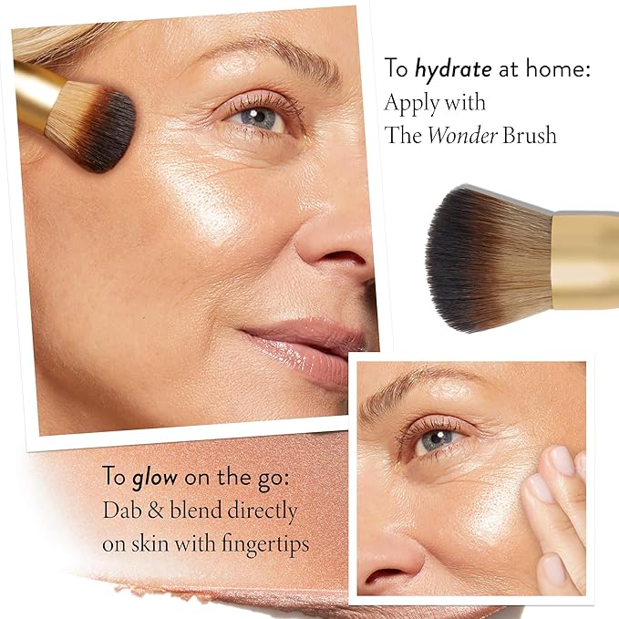 LAURA GELLER NEW YORK The Wonder Balm Complexion Enhancer - Hydrating Weightless Subtle Hint of Color + Glow for Mature Skin - Vegan Squalane - Apply to Cheeks & Lips (04 Honey Haze)-VivaGrace Women
