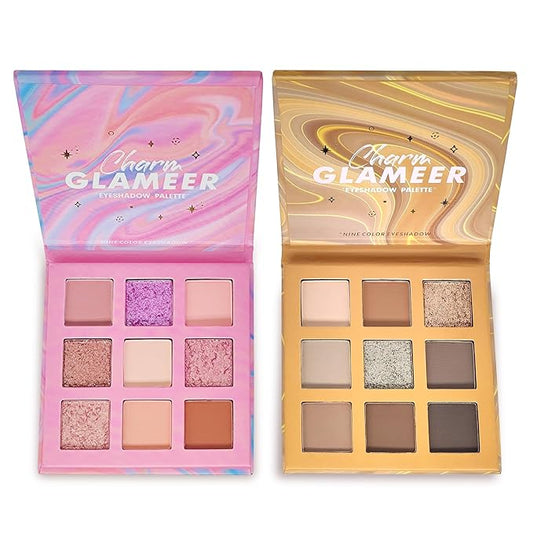 Eyeshadow,18Colors Eyeshadow Palette, Matte&Glitter&Shimmer Eyeshadow,for Eye Makeup Long Lasting Waterproof Eye Makeup Palette, Glitter Shimmer Professional Bright-Colored Eye Shadow(G005-1/G005-2)-VivaGrace Women