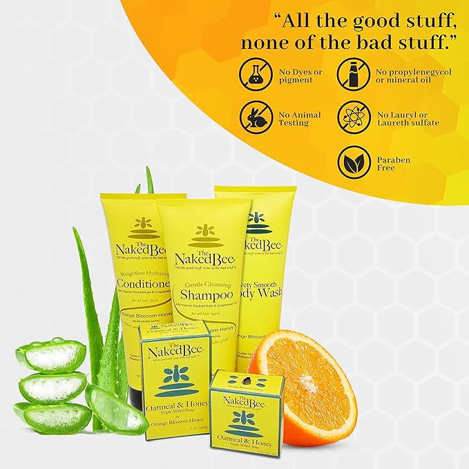 The Naked Bee Lip Balm in Orange Blossom Honey, Grapefruit Blossom Honey, and Pomegranate & Honey, 0.15 oz, 3 Pack-VivaGrace Women