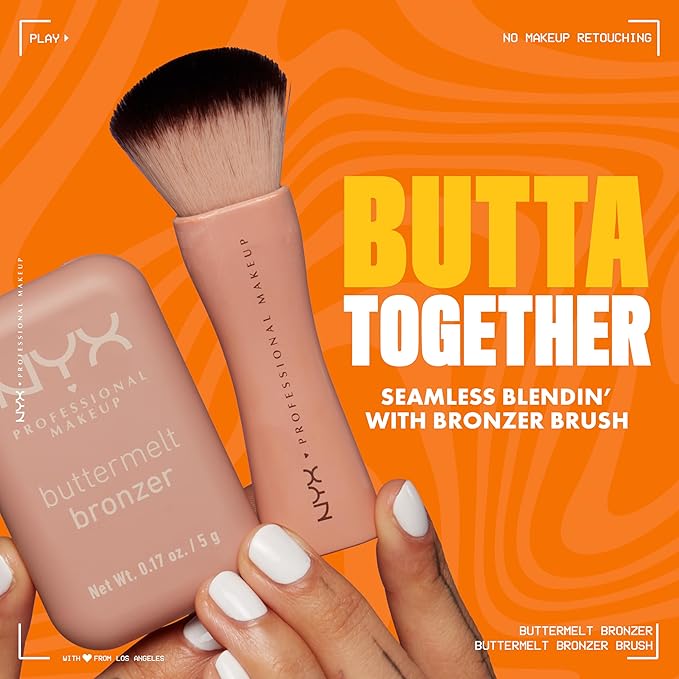 NYX PROFESSIONAL MAKEUP Matte Buttermelt Bronzer, Longwear Face Makeup with Up to 12 Hours of Wear, Vegan Formula - Butta Dayz-VivaGrace Women