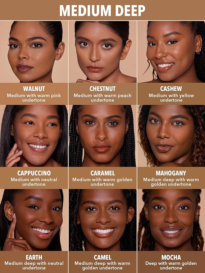 SHEGLAM SKin-Focus Full Coverage Powder Foundation Oil-Control Lightweight Face Pressed Powder Makeup-Caramel-VivaGrace Women