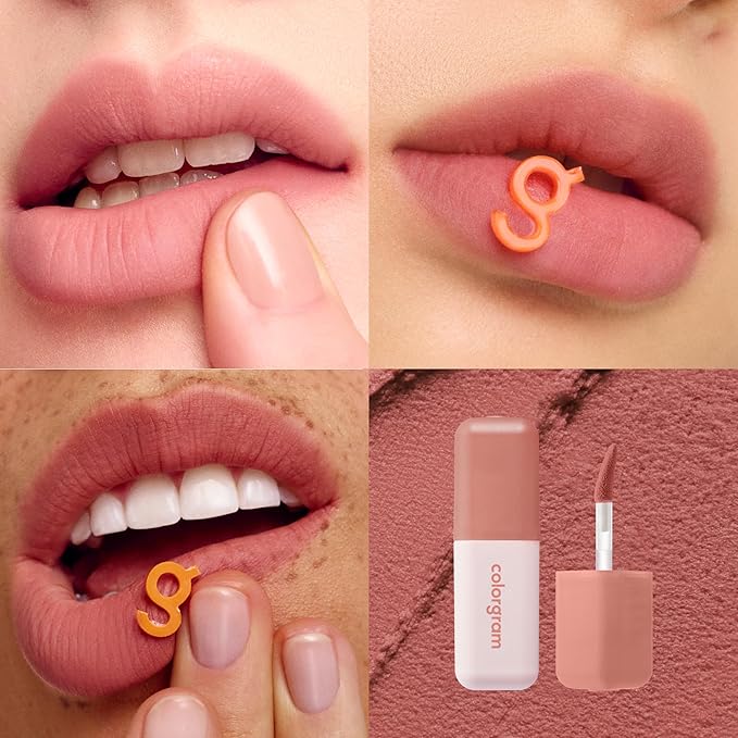 COLORGRAM NUDE BLUR TINT 03 LOVELY FIG | Soft Velvet Matte Lip Stain & Cheek Tint | Lightweight Blurring Tint for a Smooth & Airbrushed Finish | 24H Hydration, Long-Lasting & Non-Sticky Formula-VivaGrace Women