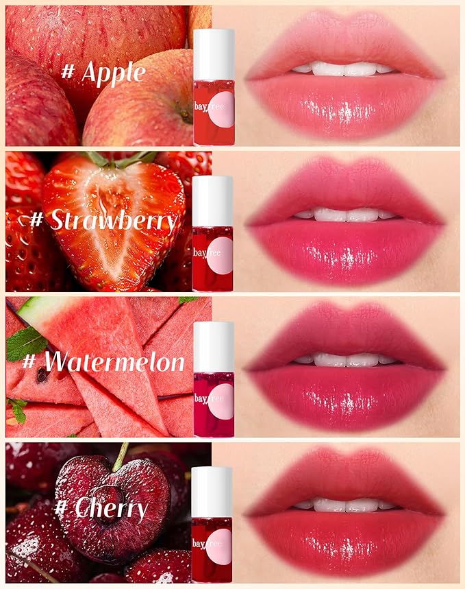 Lip Tint Stain Set, Lip Stain Long Lasting Lightweight Waterproof, Transfer-Proof, Non-sticky, Lip Makeup Matte Finish-VivaGrace Women