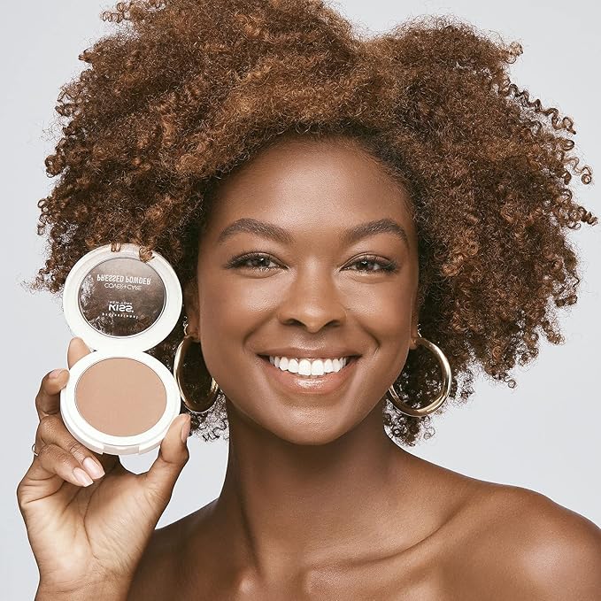 KISS Cover and Care Acne Control Pressed Powder Shine Free Face Light Weight Makeup Setting Powder - APP328 (Honey Beige)-VivaGrace Women